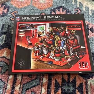 NFL Cincinnati Bengals Furry Fans Puzzle - Orange & Black - 500 piece
